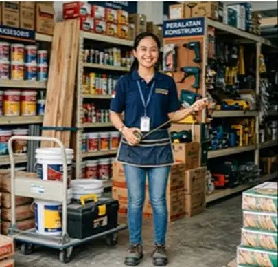 Logistik Perempuan u/ tk bangunan