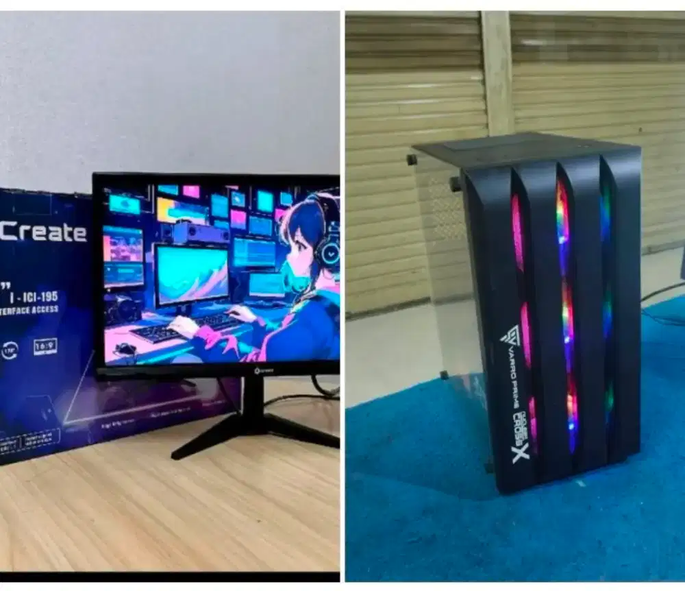 PC Intel ci7 gen4 fullset LED 20 in new