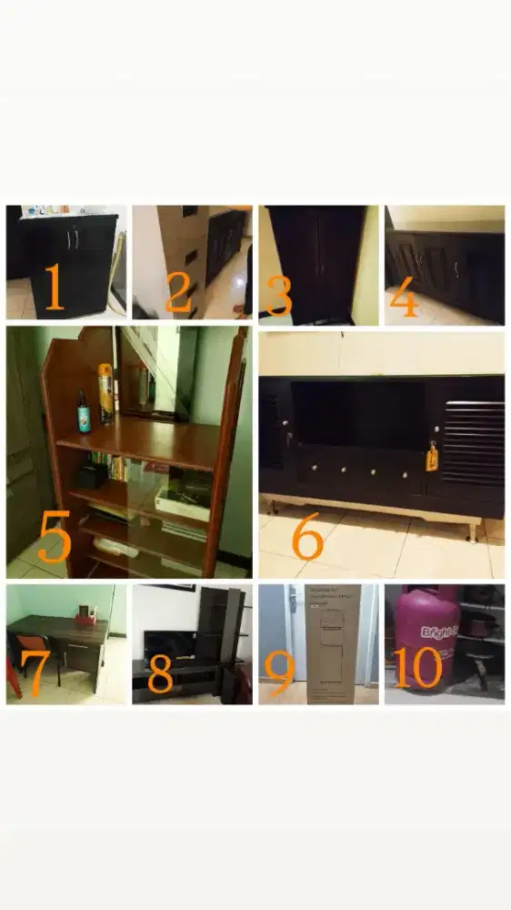 DIJUAL PERABOTAN RUMAH SECOND