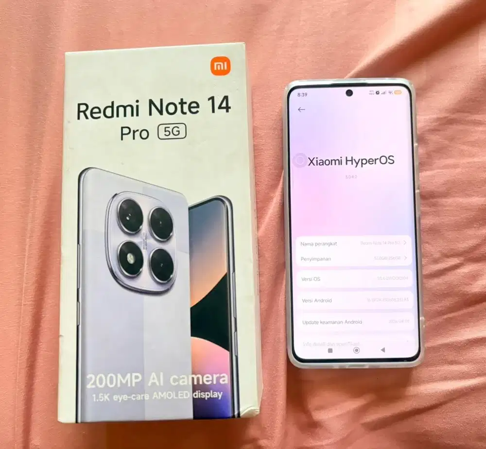 Redmi Note 14 Pro 8/256 no minus nyari tt bt iphone siap nambah
