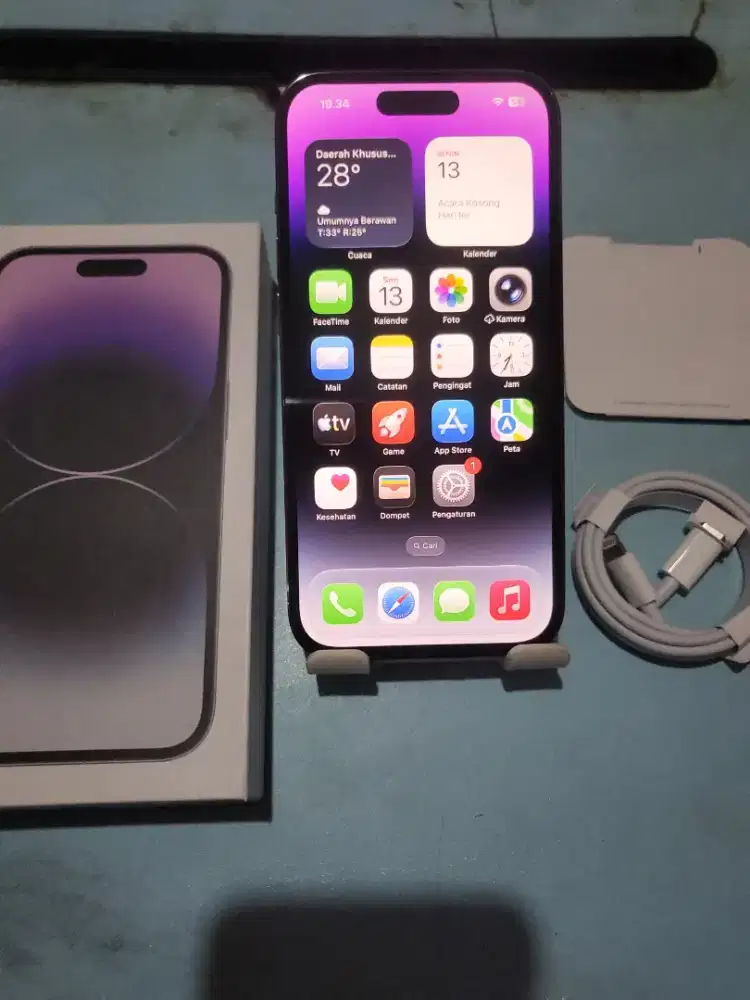 Iphone 14 Pro 256gb Space Black Inter Fullset