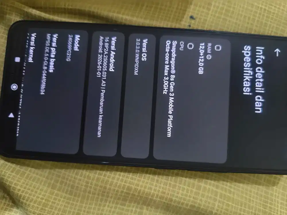 Xiaomi Poco F6 12/512 Black(Hitam) Fullset