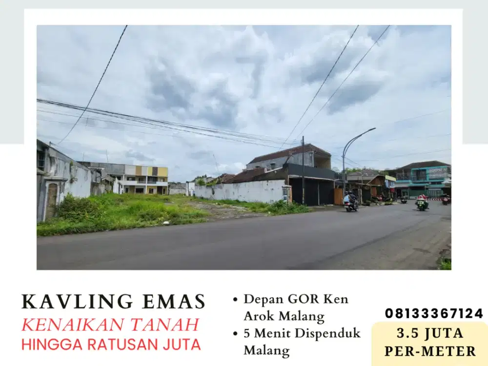 Sertifikat Pecah 5 Menit GOR Ken Arok Malang Jual Kavling