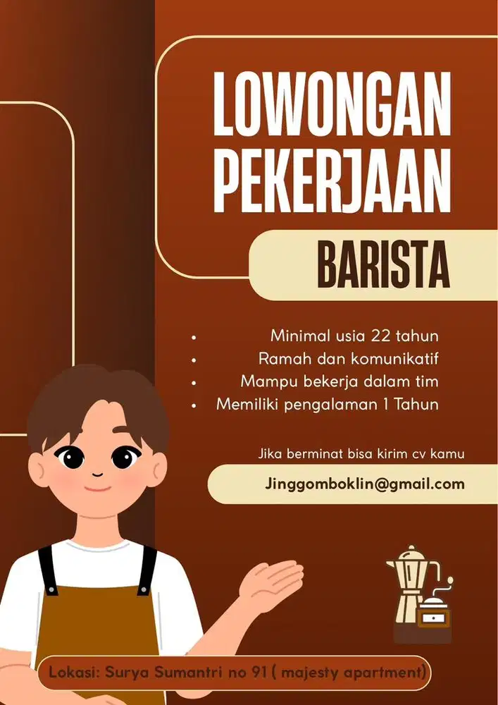 Loker Staff kitchen & Barista