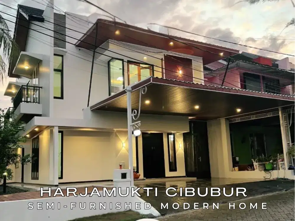 Turun Harga! Rumah Cantik Furnished Siap Huni Akses LRT Harjamukti, Cibubur - SHM