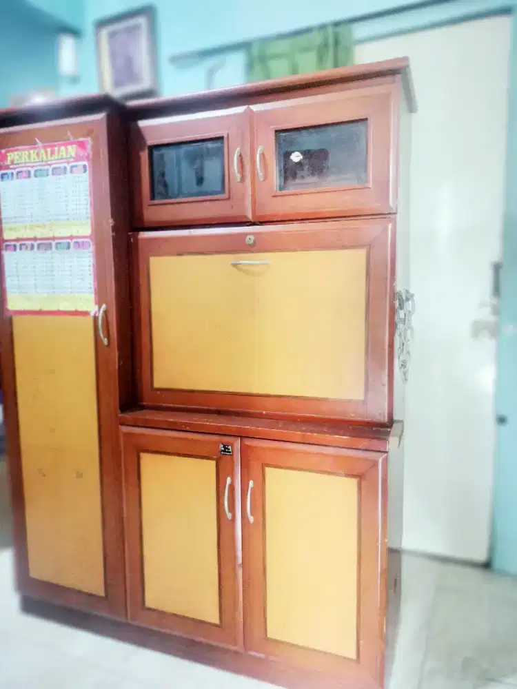 Meja belajar multifungsi kayu jati