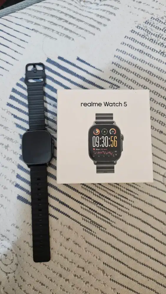 Jual realme watch 5 black bekas