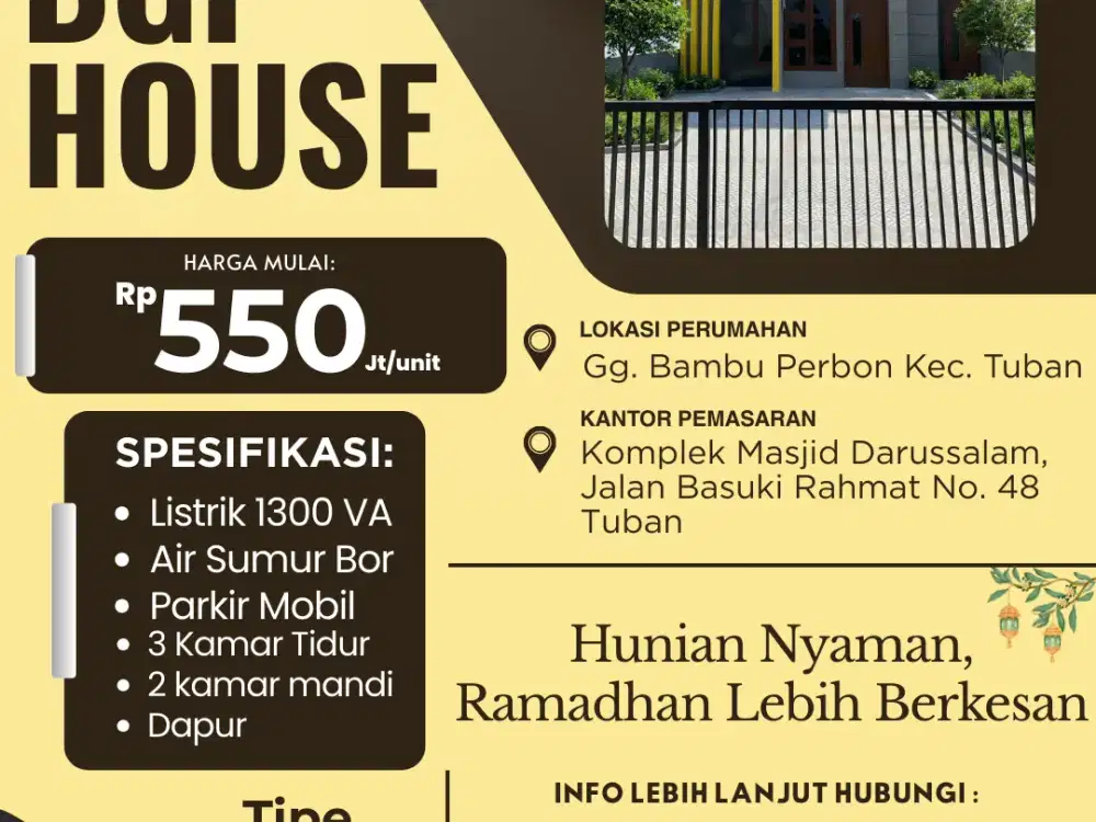 Hunian Modern Tengah Kota BGF House Pilihannya