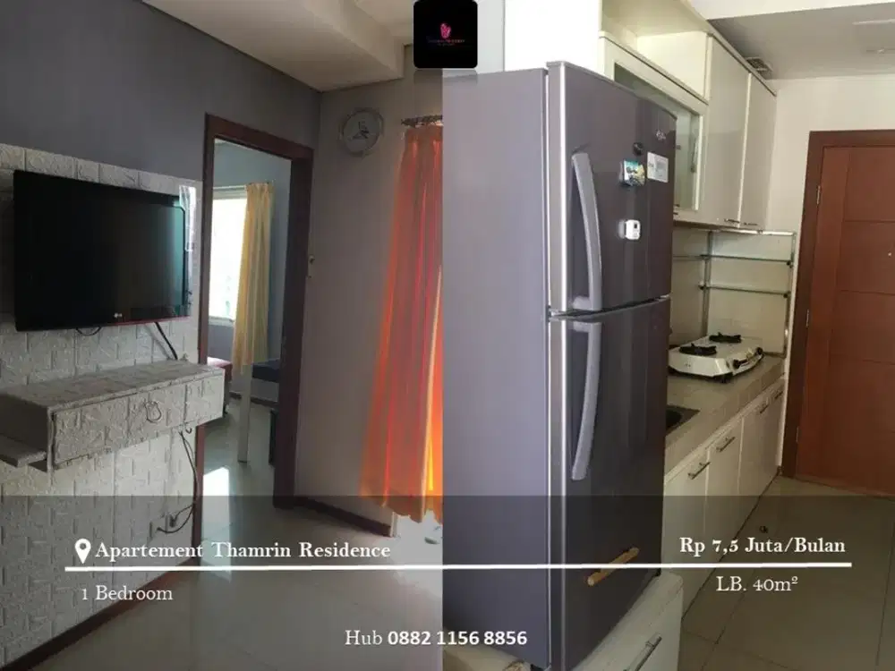 Disewakan Apartement Thamrin Residence High Floor 1BR Full Furnished