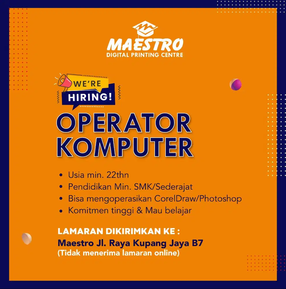 OPERATOR KOMPUTER Digital Printing