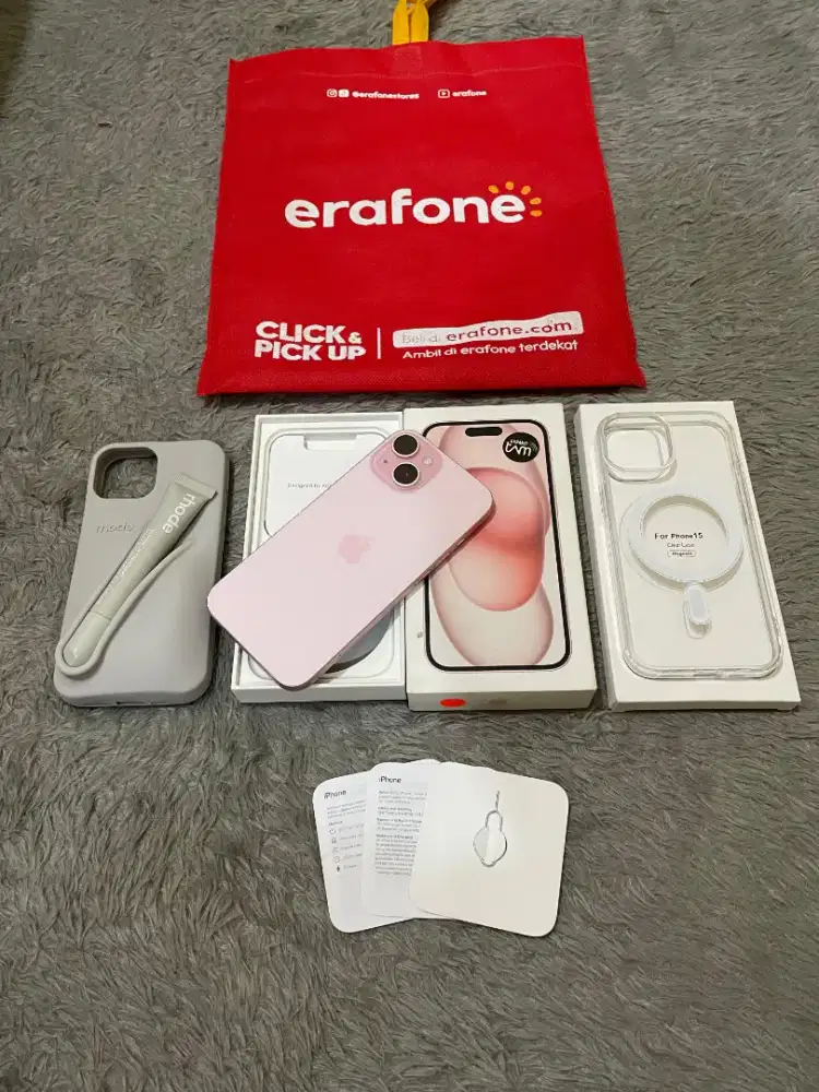 iPhone 15 Pink iBox Fullset ORI! Garansi On Panjang