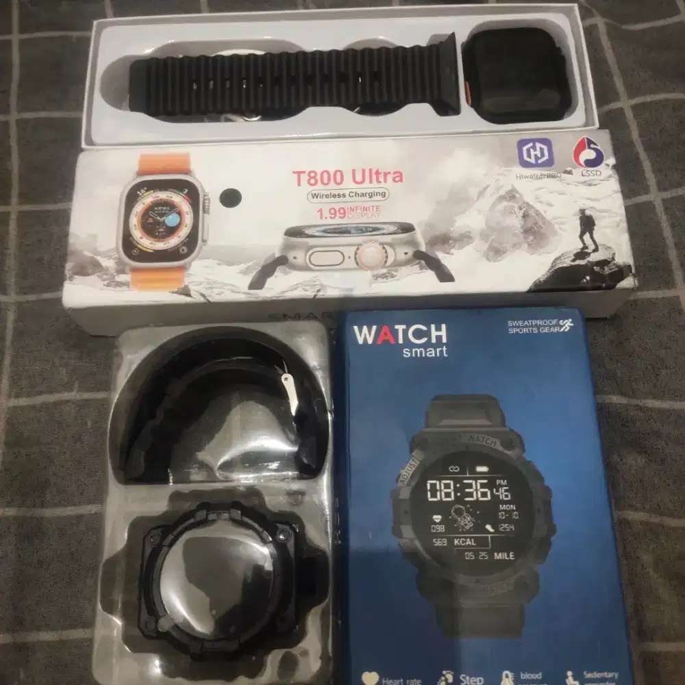 Di jual smartwach harga 160 dapat 2 unit jam free ongkir