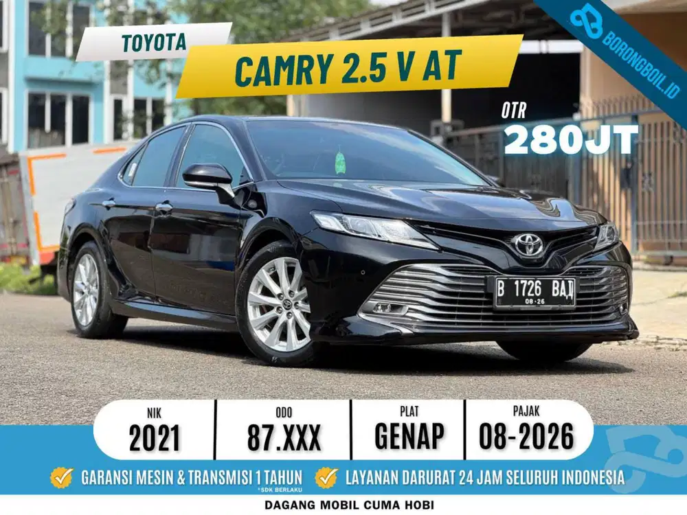 Toyota Camry 2.5 V At 2021/2020 accord hitam