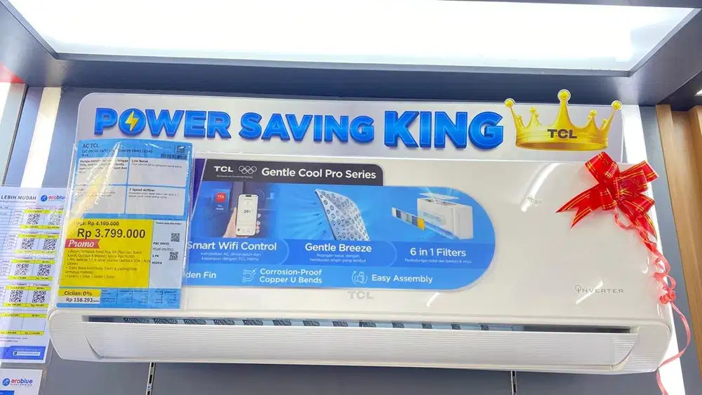 AC TCL 1 PK INVERTER PROMO 0% HOMECREDIT FREE 1x