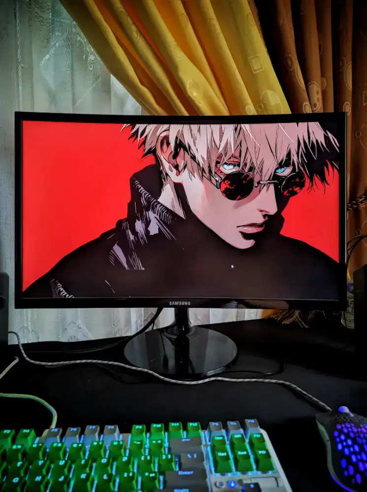 monitor pc murah meriah samsung curved 24in fullhd