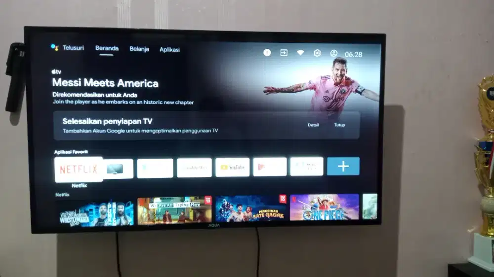 Mau di jual aj smart android digital Aqua 43 inc no minus fullset