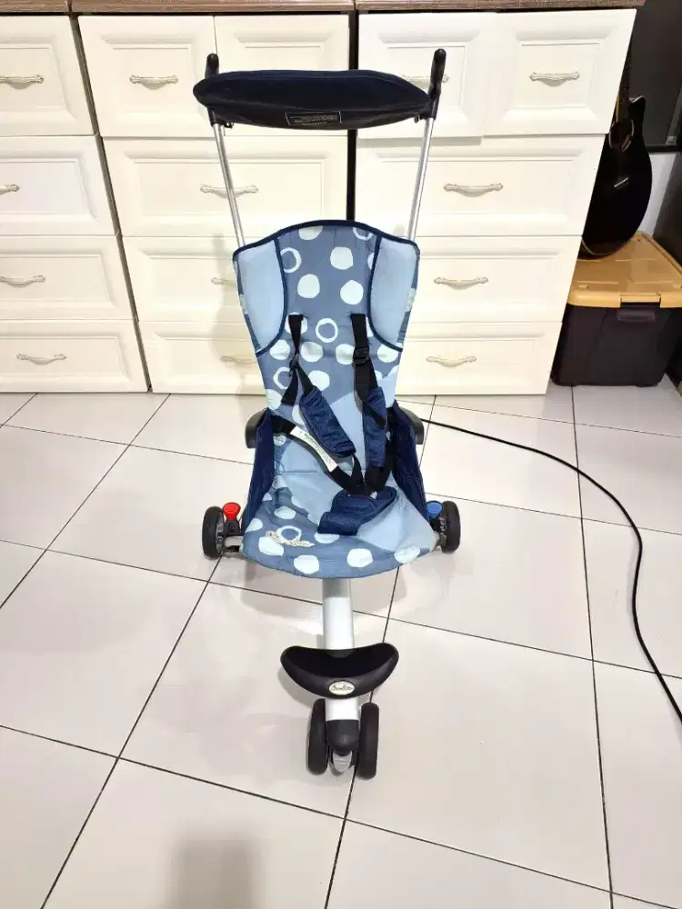 Stroller Cocolatte i-sport warna biru polkadot