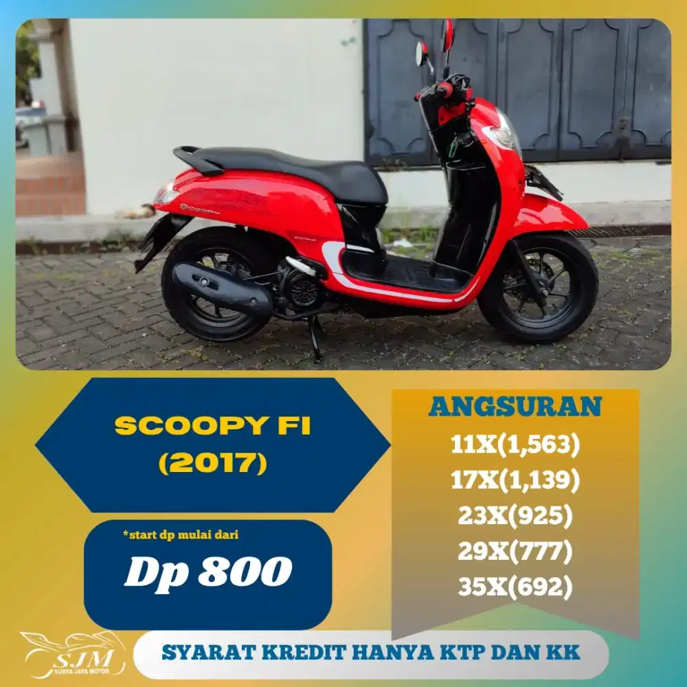 HONDA SCOOPY FI 2017 MESIN HALUS