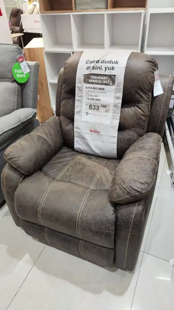 Promo murah sofa recliner 1 seater