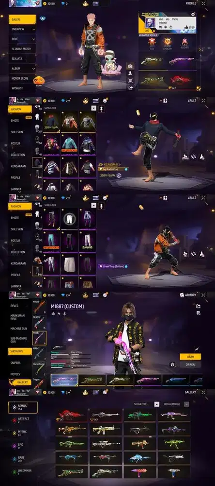 STOK AKUN FF SG REAPER MAX1 LOG GOGGLE