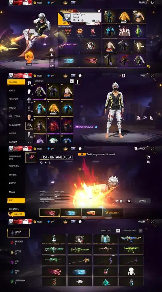 STOK AKUN FF POLOSAN REAPER LOG GOGGLE