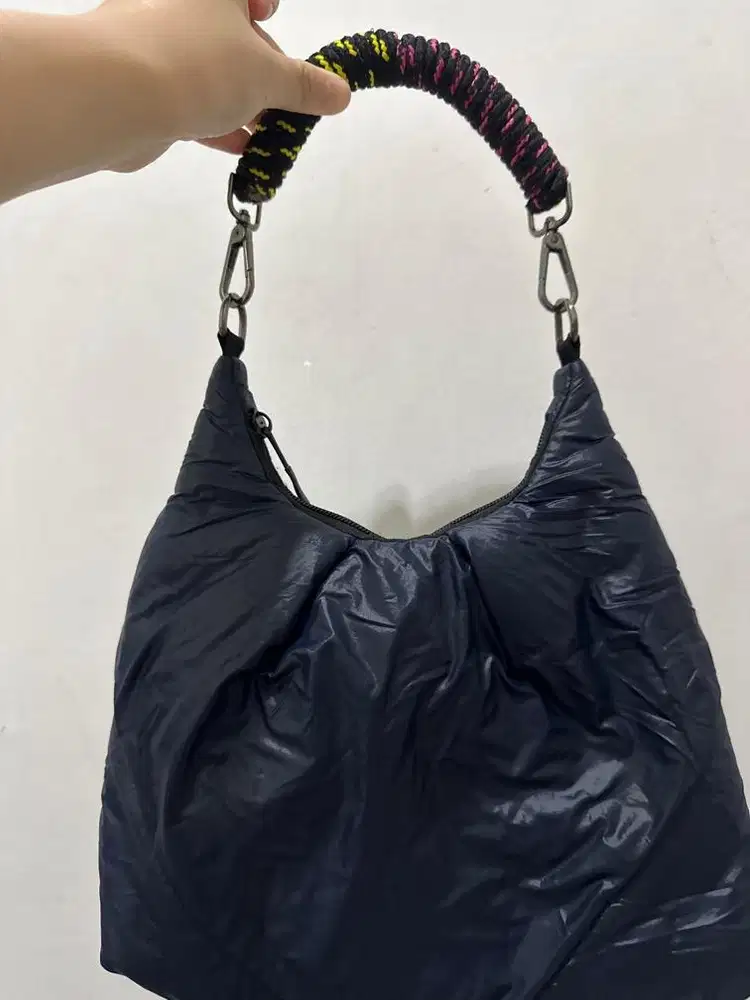 Tas Quilting Warna Biru Tua