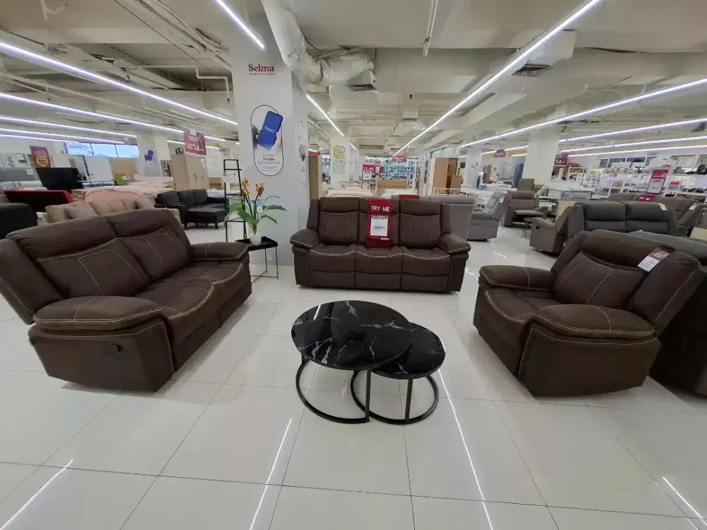 Sofa Set Recliner Winchester Cokelat