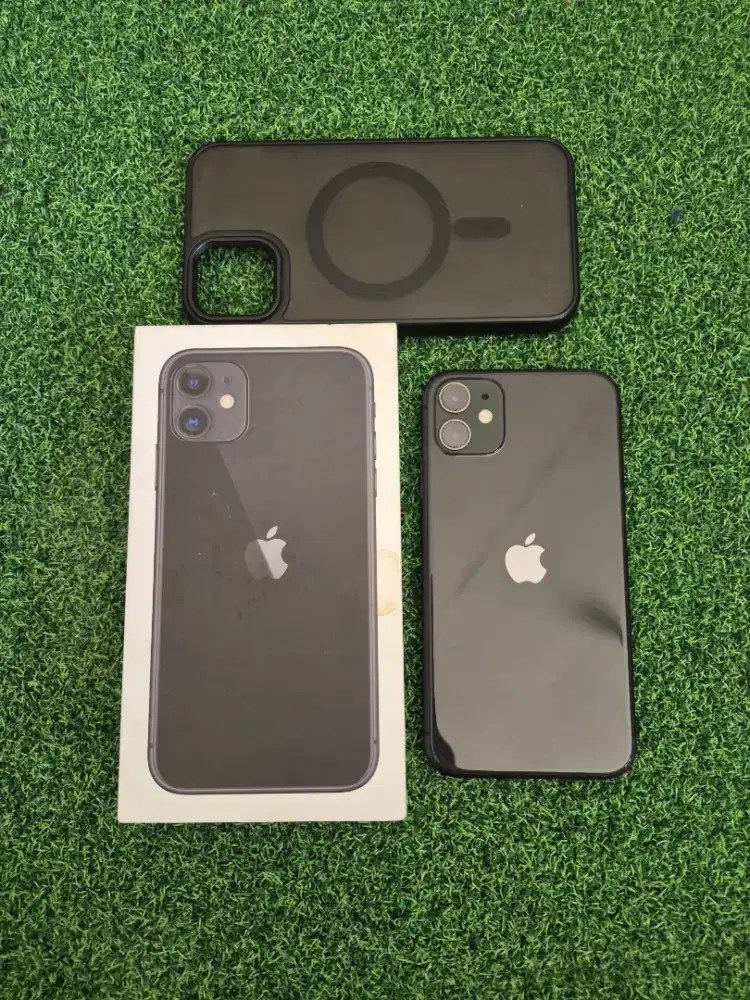 IPhone 11 64gb Black IBox Bh 84% Lumayan Mulus