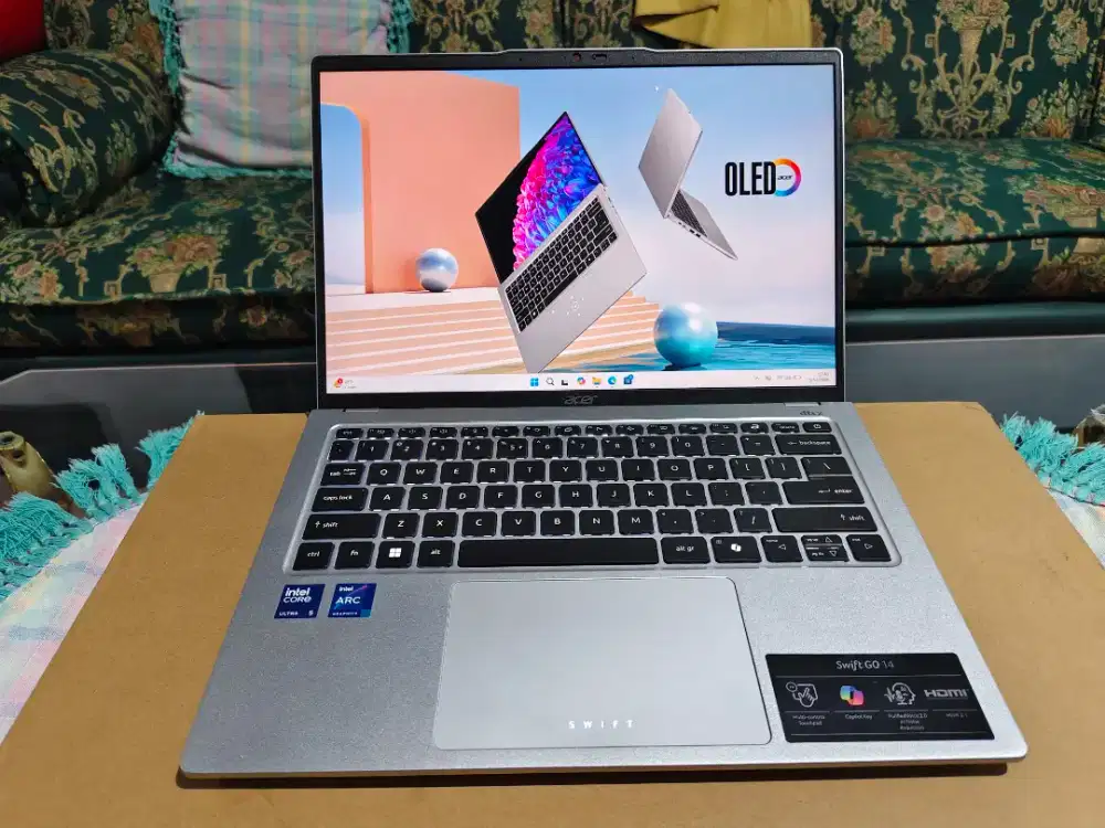 laptop acer swift go ai intel 5 ultra 125H 16/512