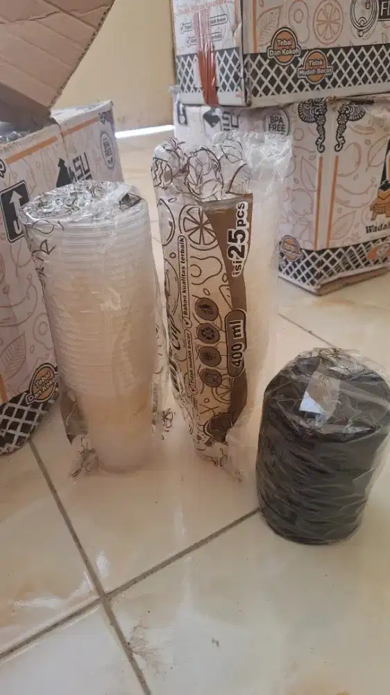 Gelas cup plastik 400ml