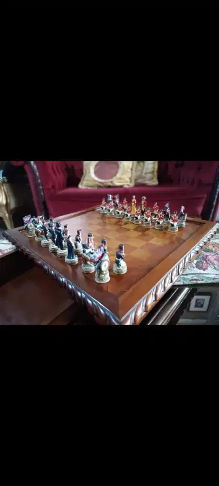 Catur keramik kayu solid