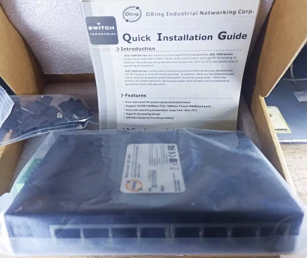 ORing IES-1080A, 8 Port Unmanaged Industrial Ethernet Switch