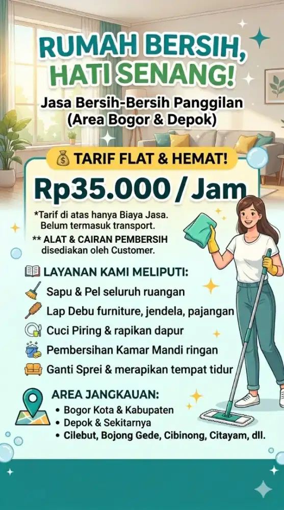 Jasa bersih bersih rumah