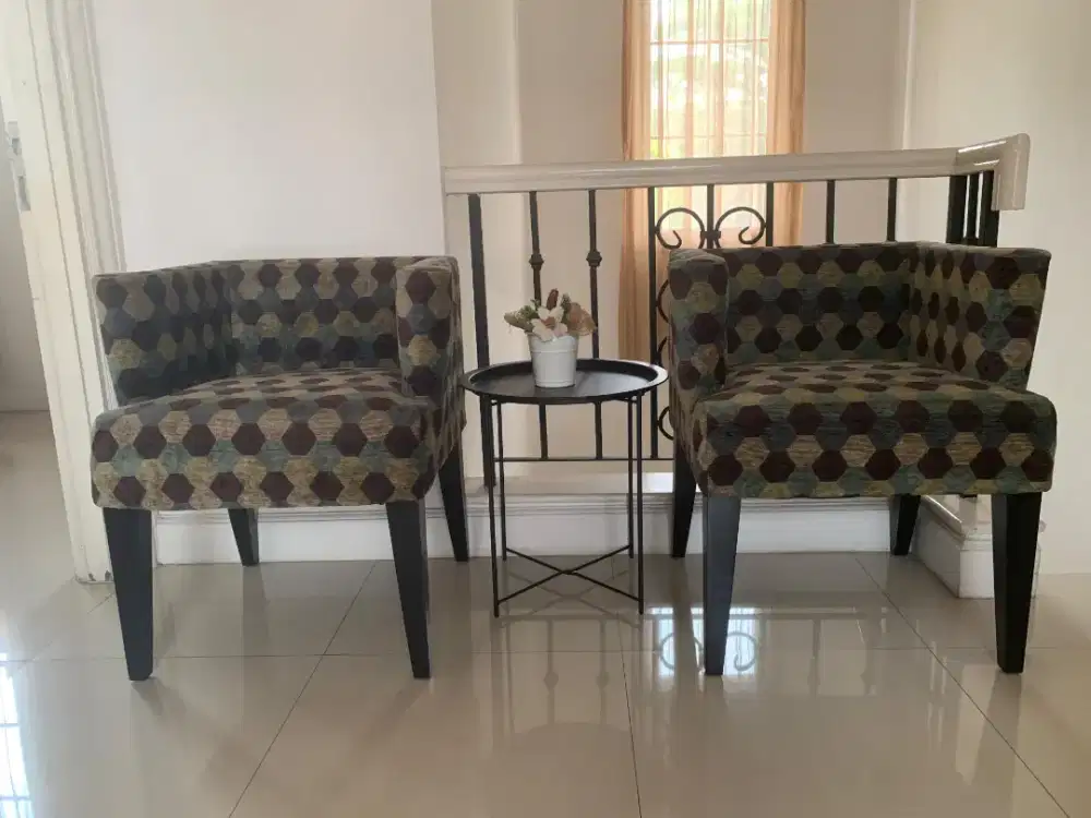 Kursi tamu Floral Home (2 bh)