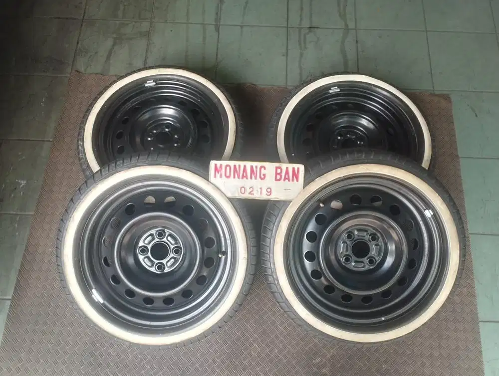 Velg Kaleng Rocky ring 16 pcd 4x100 lbr 6 + Ban
