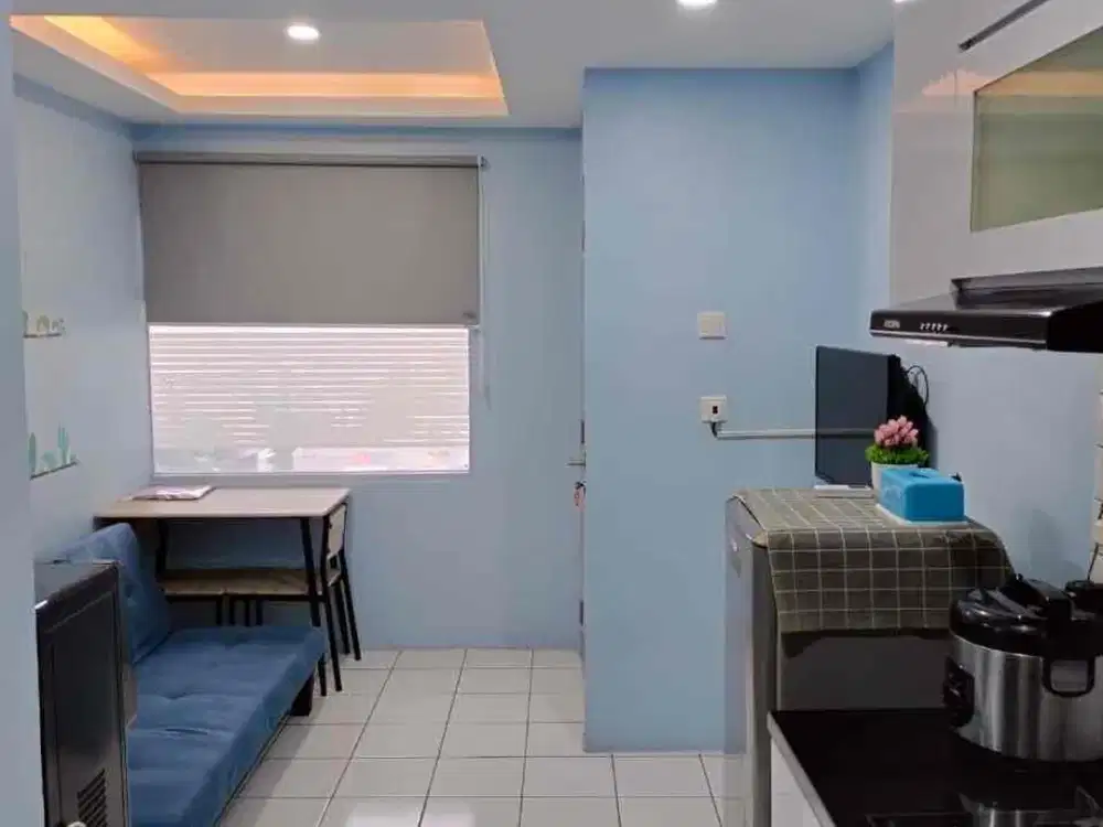 disewakan unit 2 bed room furnis siap huni grand asia afrika bisa bulanan