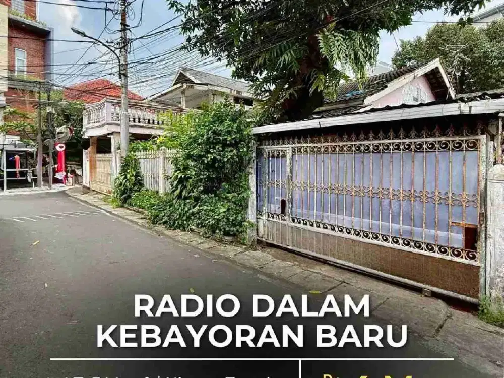 RADIO DALAM - KEBAYORAN BARU
HITUNG TANAH
COCOK UNTUK HUNIAN & KOST