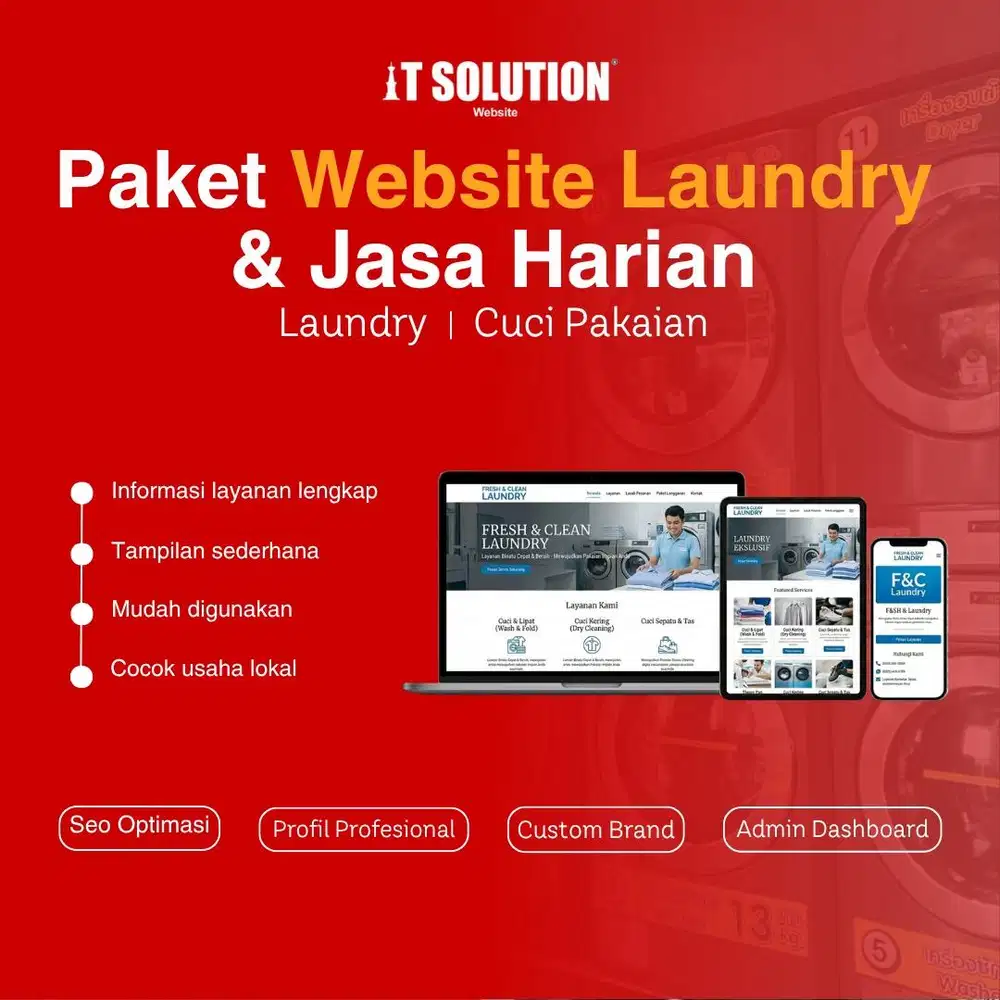 Pembuatan Website Laundry Profesional