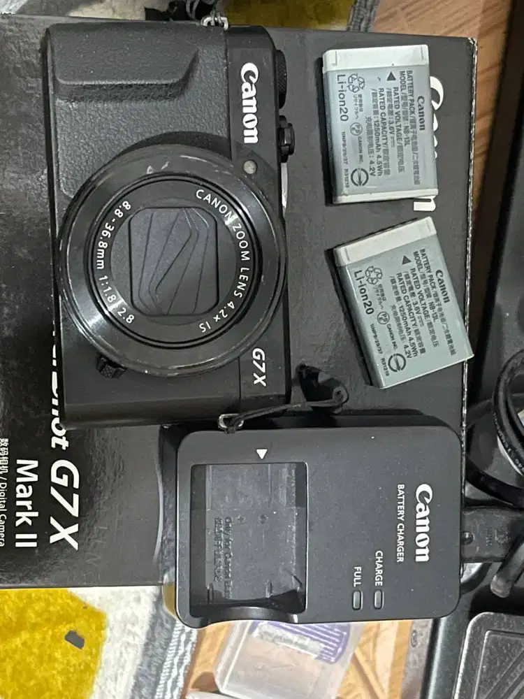 Canon G7X Mark II Fullset Mulus Like New Jarang Pakai Bekas