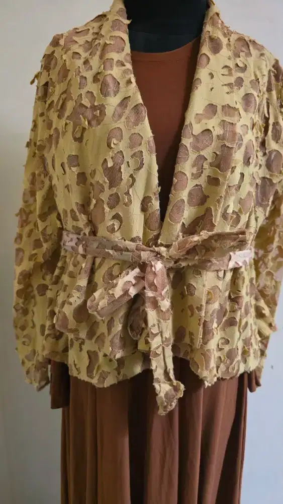 Set Dress  Inner Dress + Outer Coklat Tan