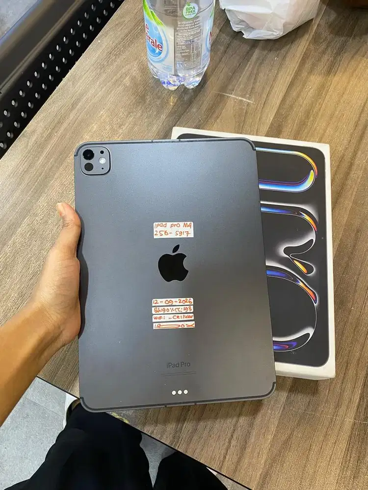 Ipad pro m4 256 hitam wifi cellular garansi ibox