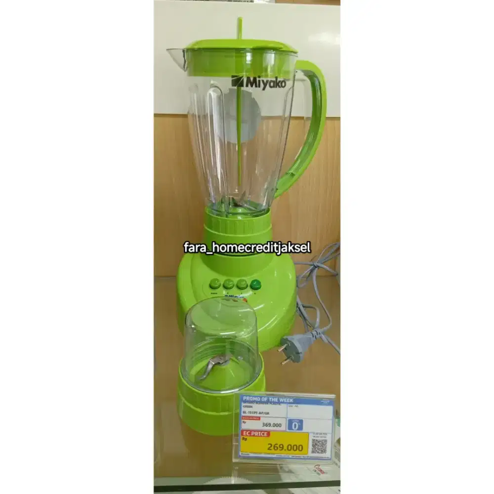 Miyako Blender Plastic Green