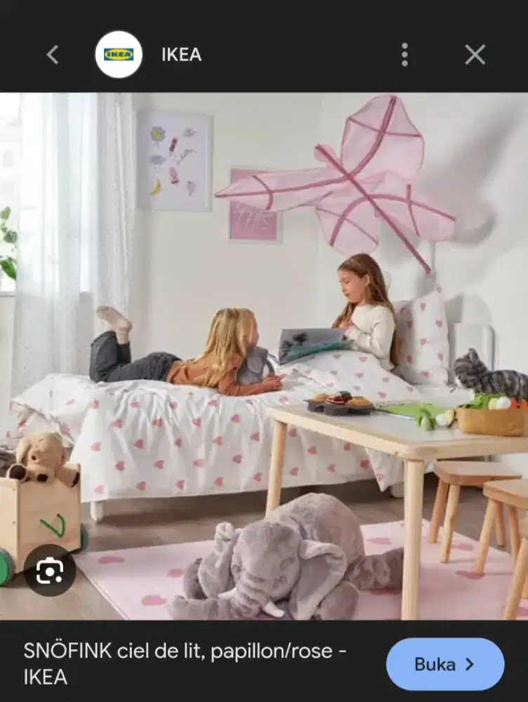 Dekorasi Kanopi Kupu Kupu Kamar Anak Perempuan Original IKEA