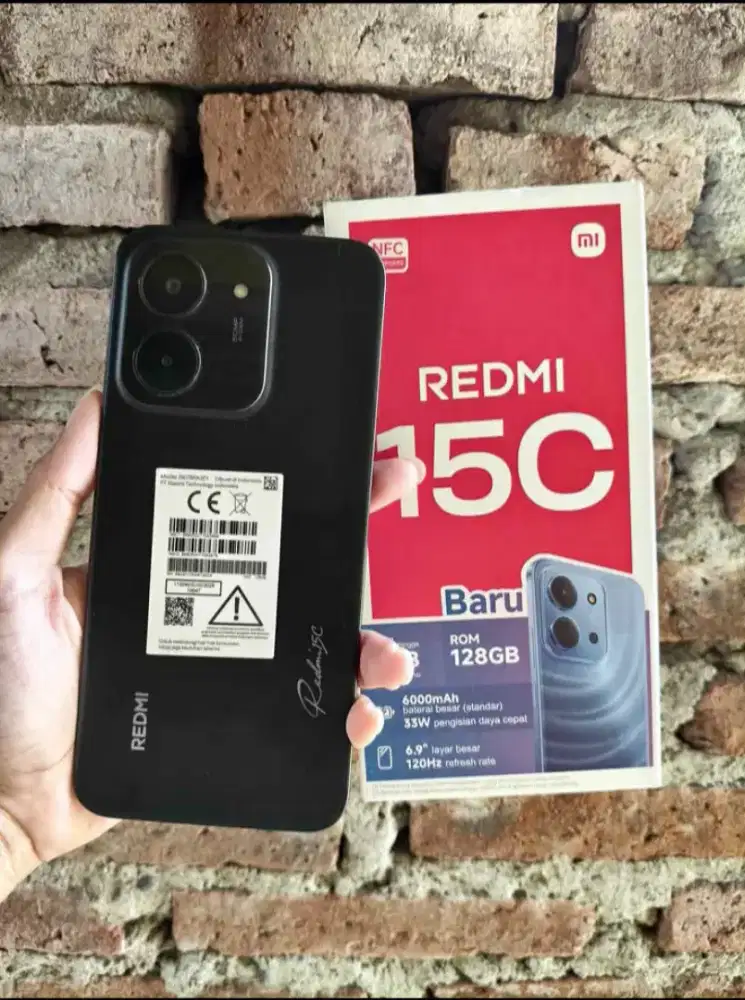 Redmi 15c ram 6+6/128 pemakaian 2 Minggu b