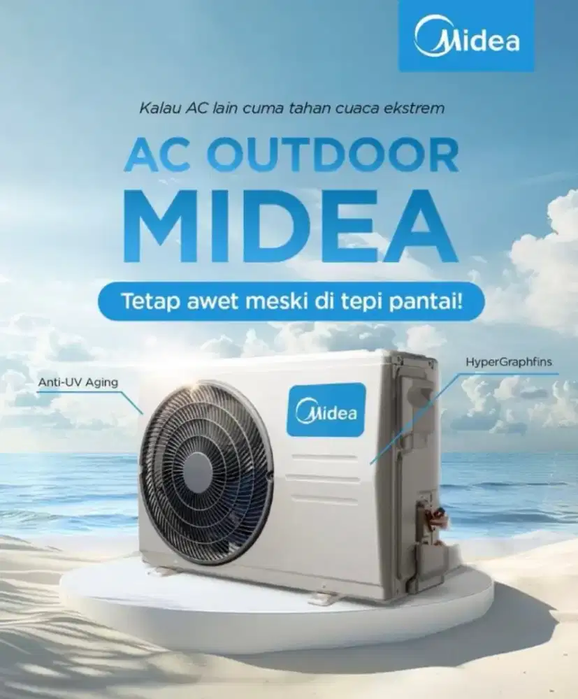 AC Midea splitt 1/2-2pk