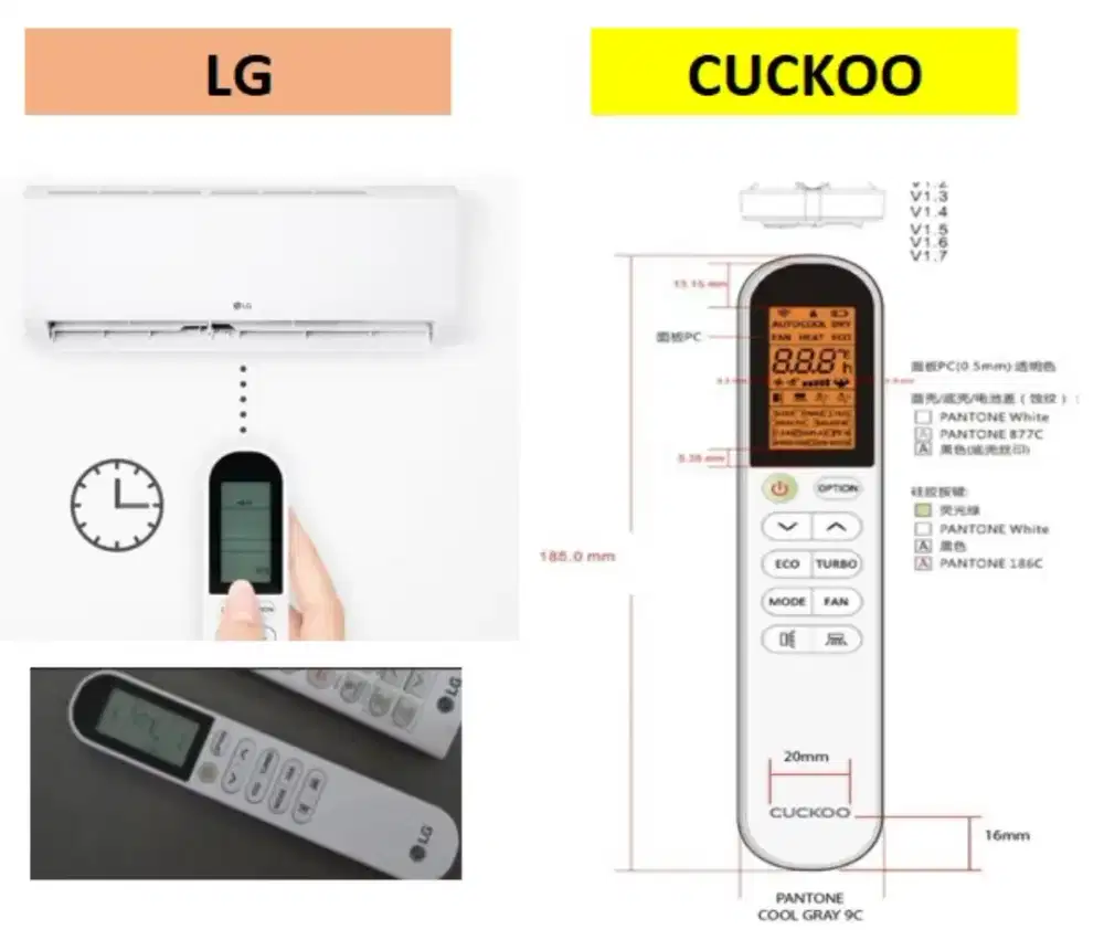 AC split merk CUCKOO (produk LG)