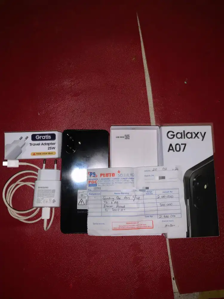 SAMSUNG A07 6/128gb Fullset Full orian No Minus