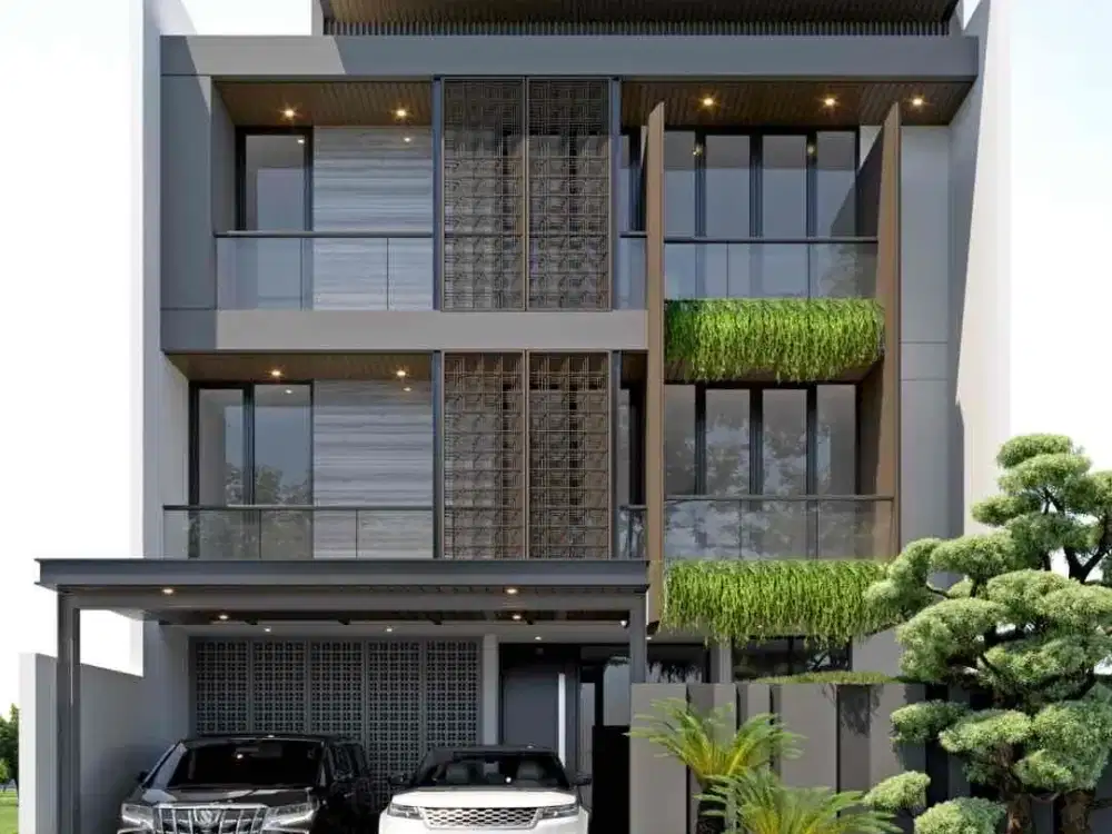rumah baru tropical modern design south emerald citraland selangkah menuju pakuwon indah dan graha family