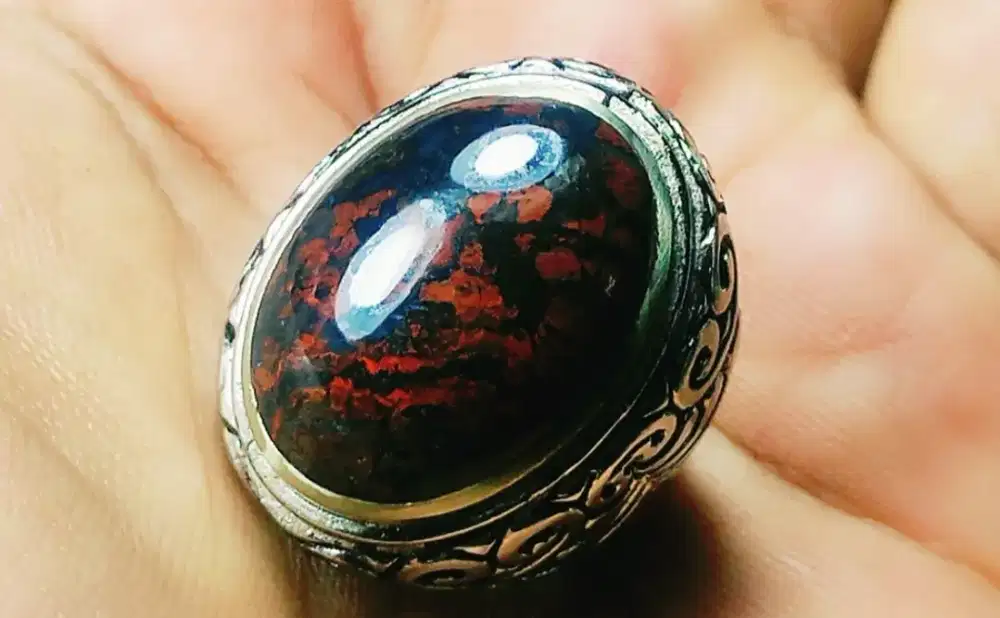 Batu akik badar besi kebumen nempel maghnet