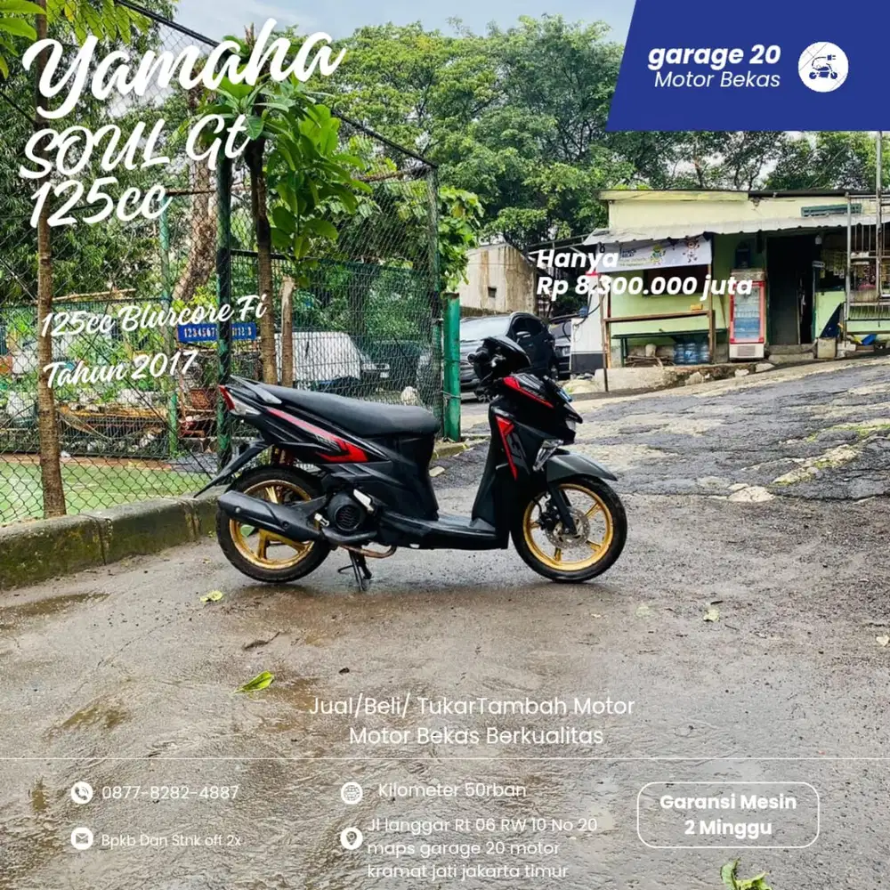 Yamaha Soul Gt 125cc Blurcore Fi Tahun 2017